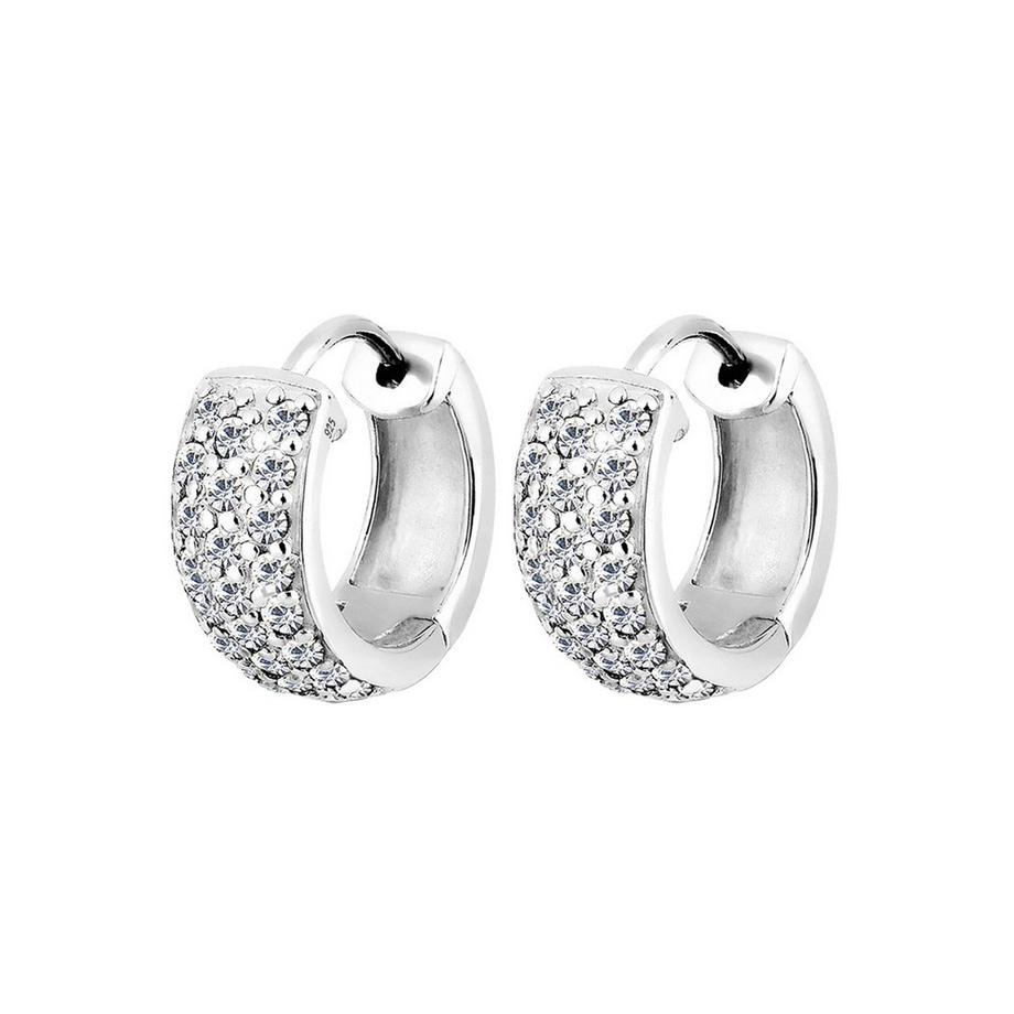 Ohrringe Creolen Kristalle Funkelnd