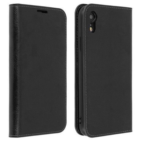 Avizar  Cover Echtleder Apple iPhone XR Schwarz 