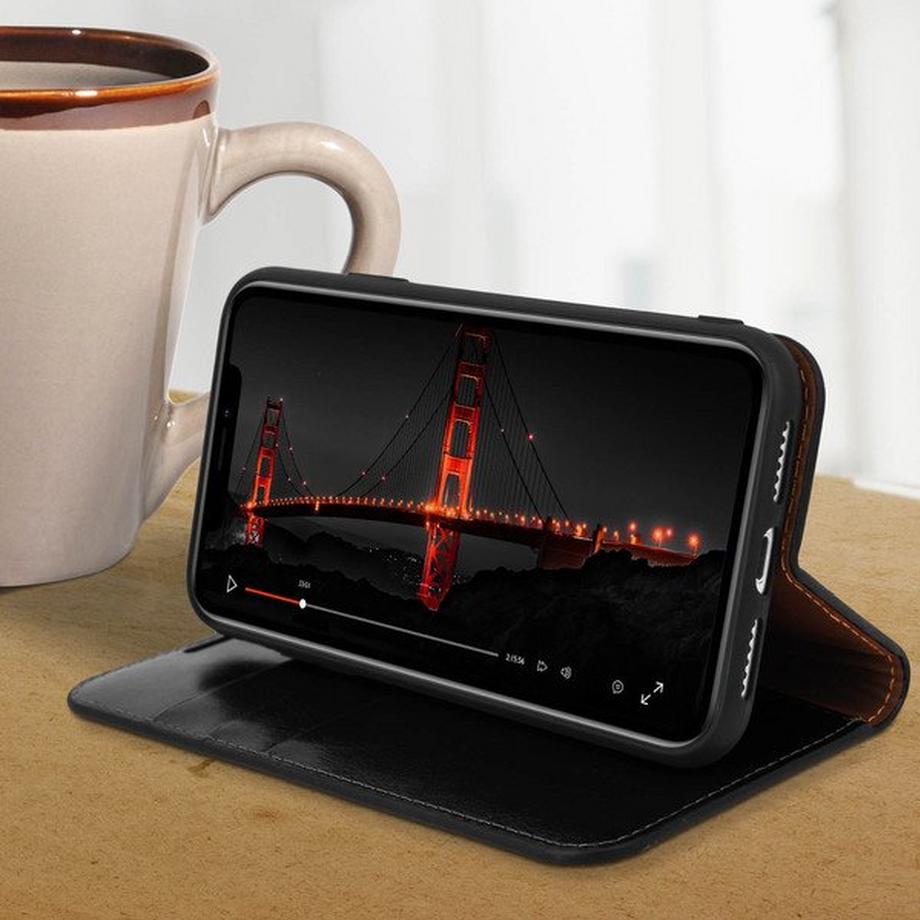 Avizar  Custodia Pelle Nera iPhone XR 