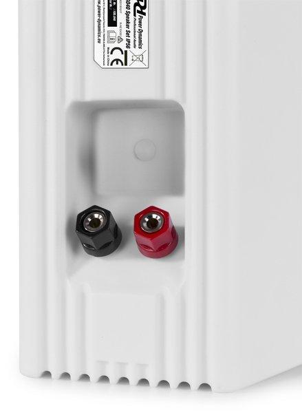 Power Dynamics  BGO40W haut-parleur 2-voies Blanc Avec fil 10 W 