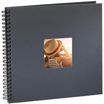 HAMA Spiralalbum Fine Art 94874 360x320mm, grau 25 Blatt