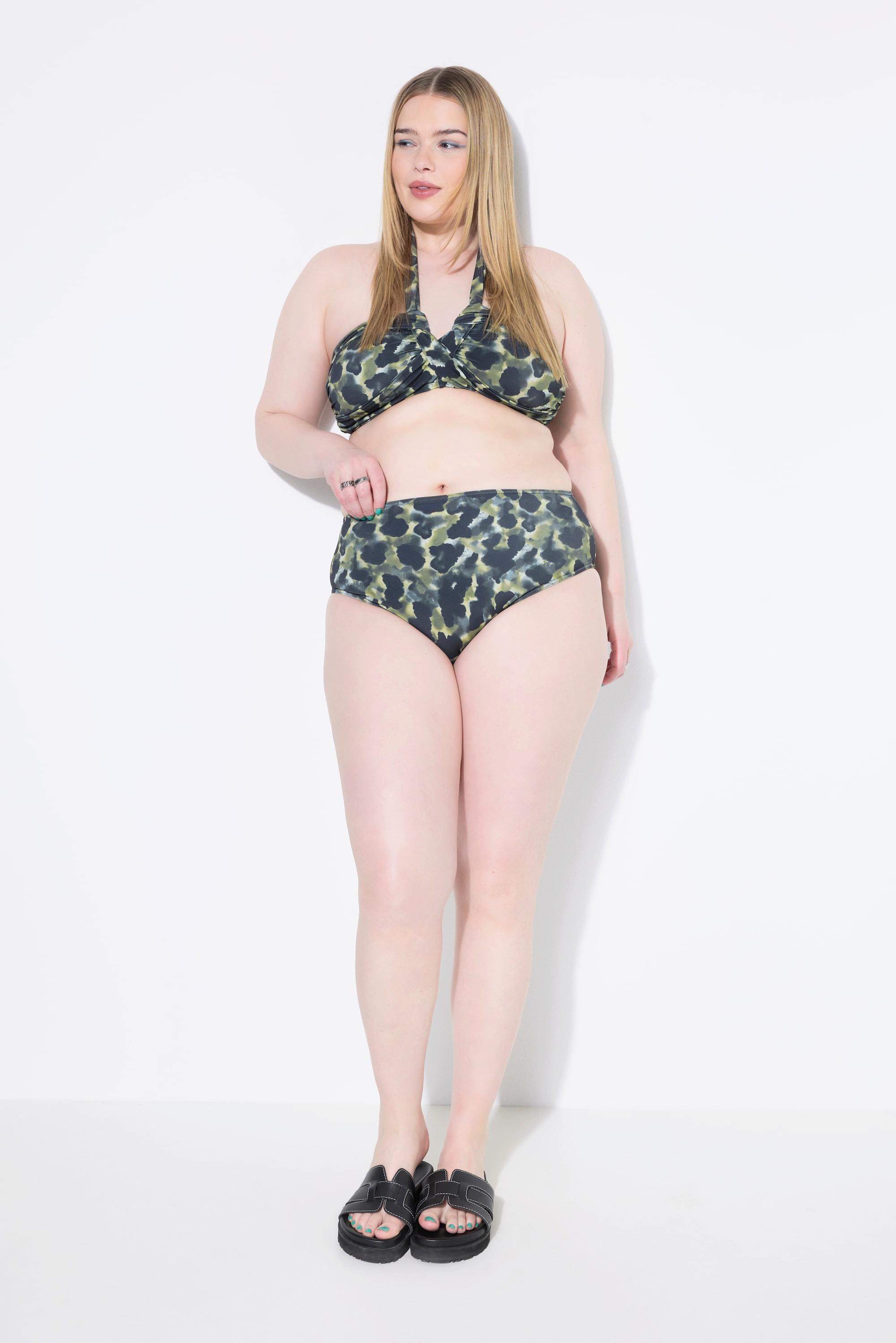 Studio Untold Bas de Bikini Taille Haute Camouflage Gainant  