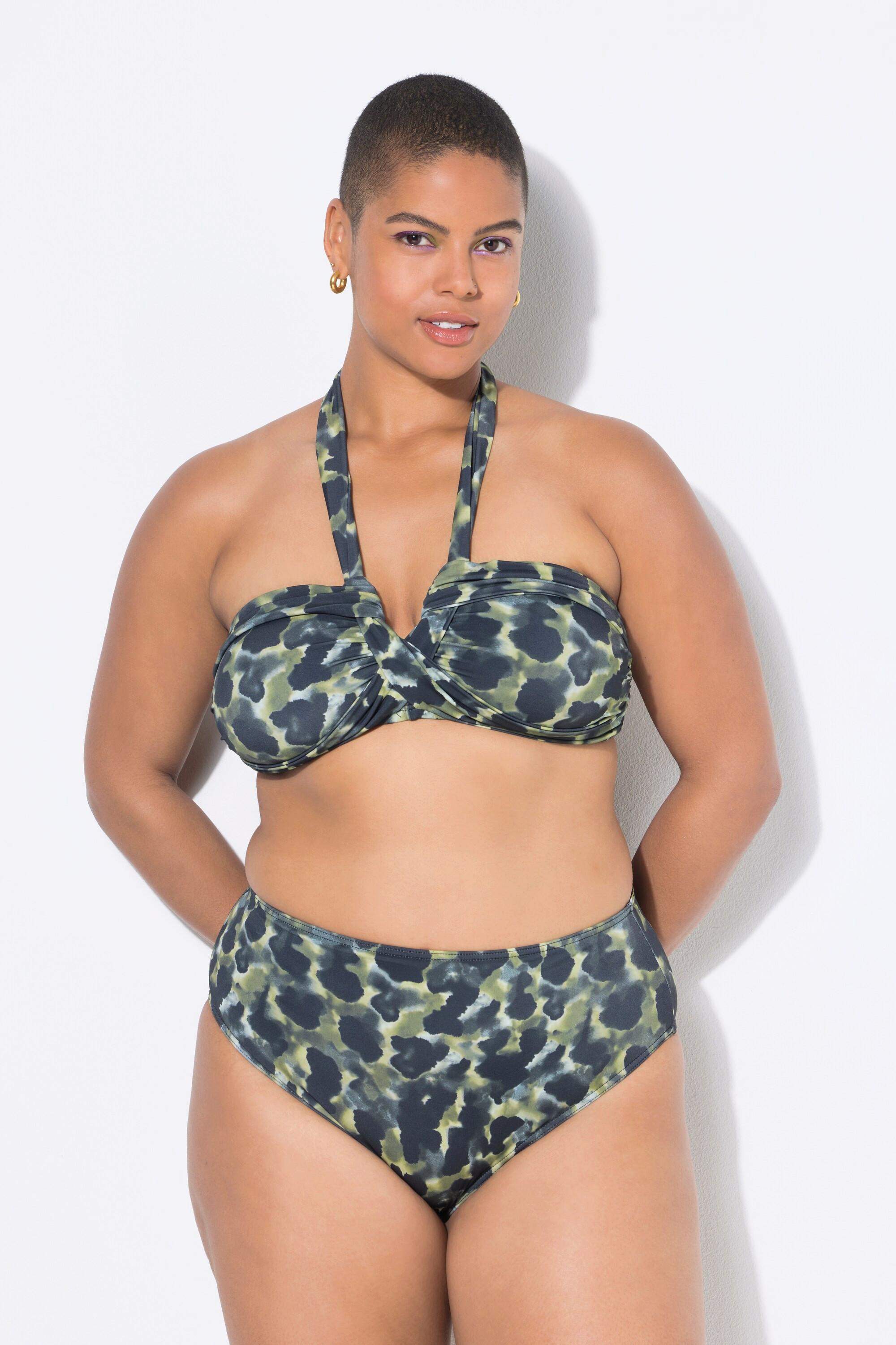 Studio Untold Bas de Bikini Taille Haute Camouflage Gainant  