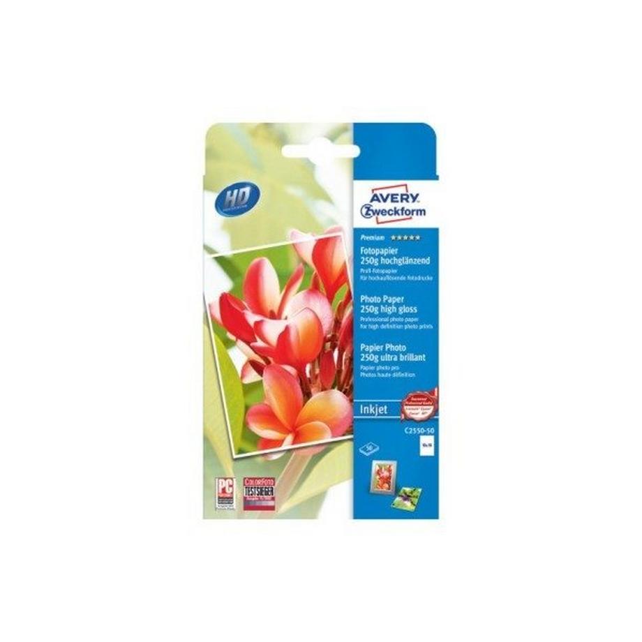 Avery Zweckform AVERY ZWECKFORM InkJet Fotopapier 100x150mm, glossy 50 Blatt  