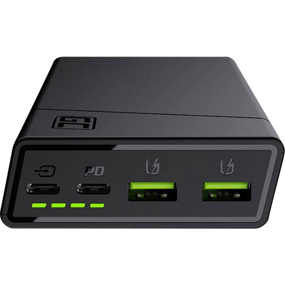 GREEN CELL  PowerPlay20 Powerbank 20000 mAh Quick Charge LiPo Schwarz Statusanzeige 