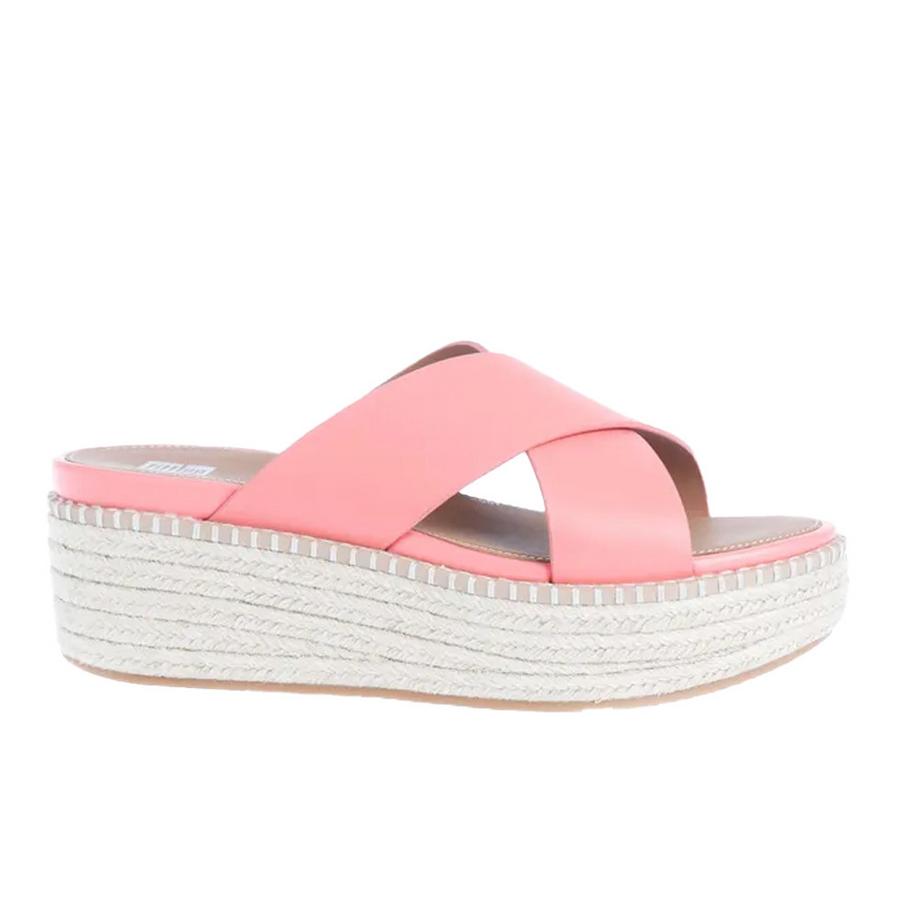 Fitflop Sandali Espadrille Eloise con Cinghie Incrociate in Pelle  