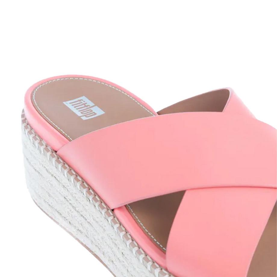 Fitflop Sandali Espadrille Eloise con Cinghie Incrociate in Pelle  