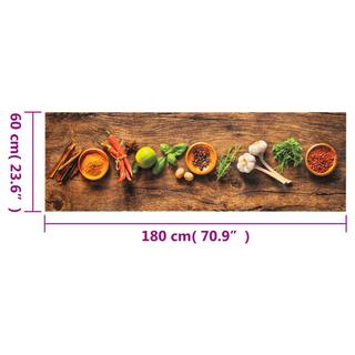 VidaXL Tapis de cuisine polyamide  