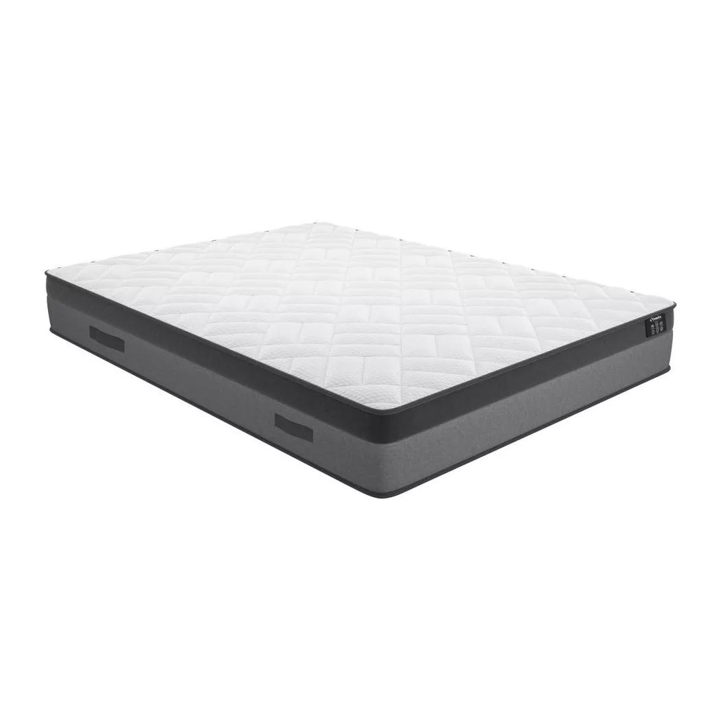 DREAMEA - Matelas ressorts ensachés mémoire de forme ILLUSION de 160X200CM, Blanc