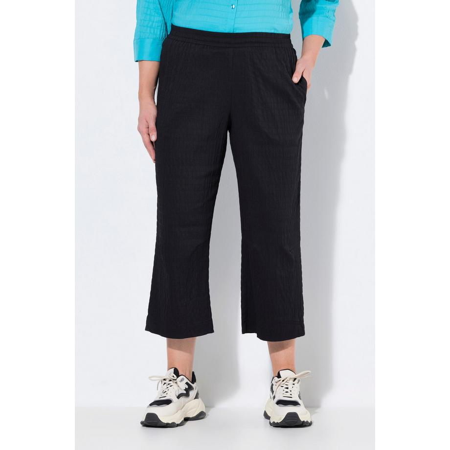 Ulla Popken Ruby 7/8 Ginocchia Modellate Gamba Dritta Pantaloni  