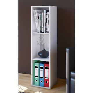 VCM Holzregal stehend | platzsparendes Regal | Maße: H. 107 x B. 34 x T. 30 cm | Elegantes Regal stehend | Aufbewahrungsregal | Bücherregal - Mendas  