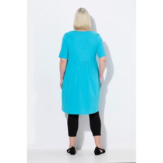 Ulla Popken Abito A-Line Scollo Quadrato Mezza Manica con Tasche  