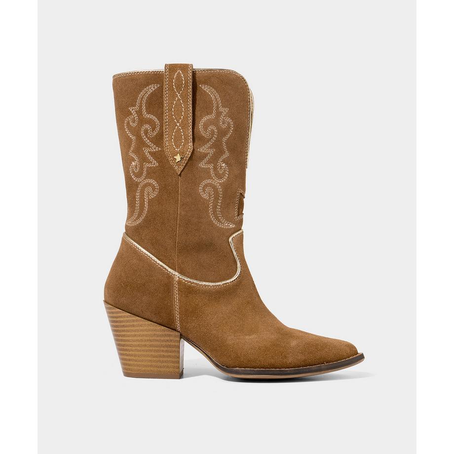 Joe Browns  Wildleder-Westernstiefel mit Pfeifen-Detail 