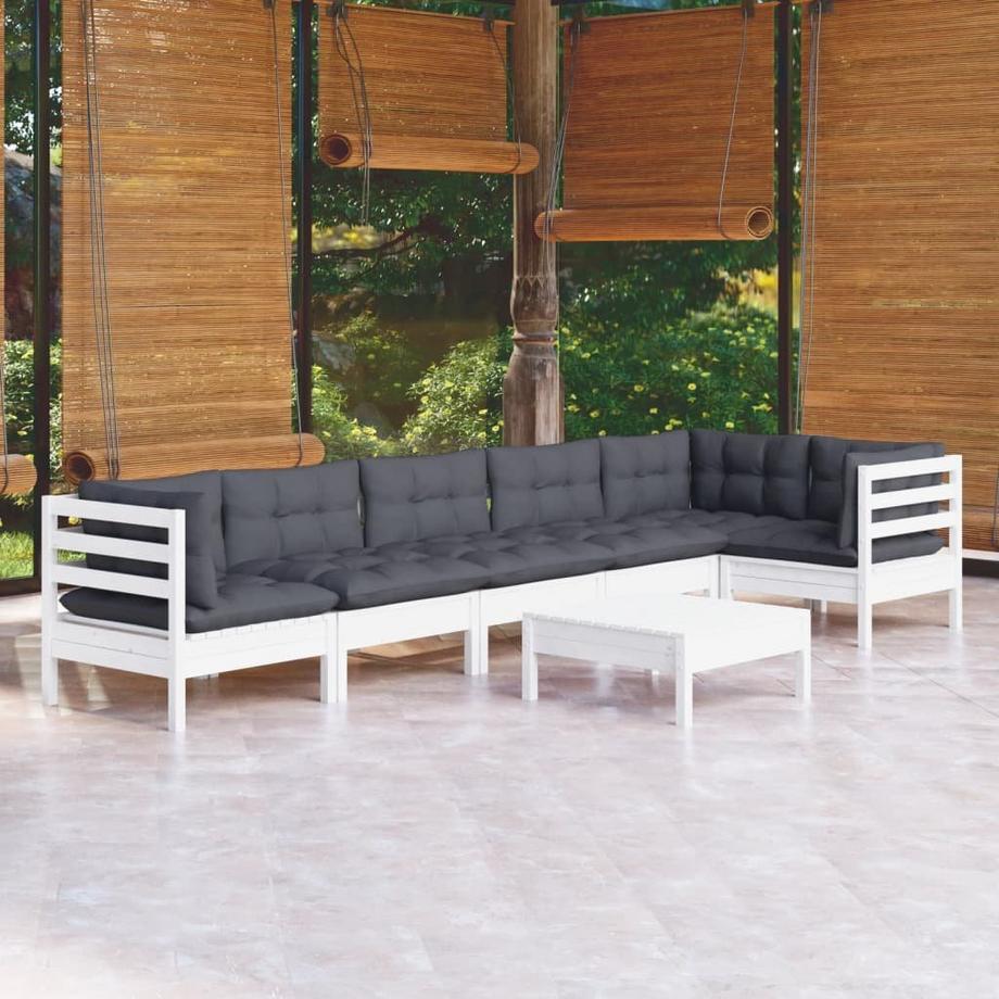 VidaXL Salon de jardin bois de pin  