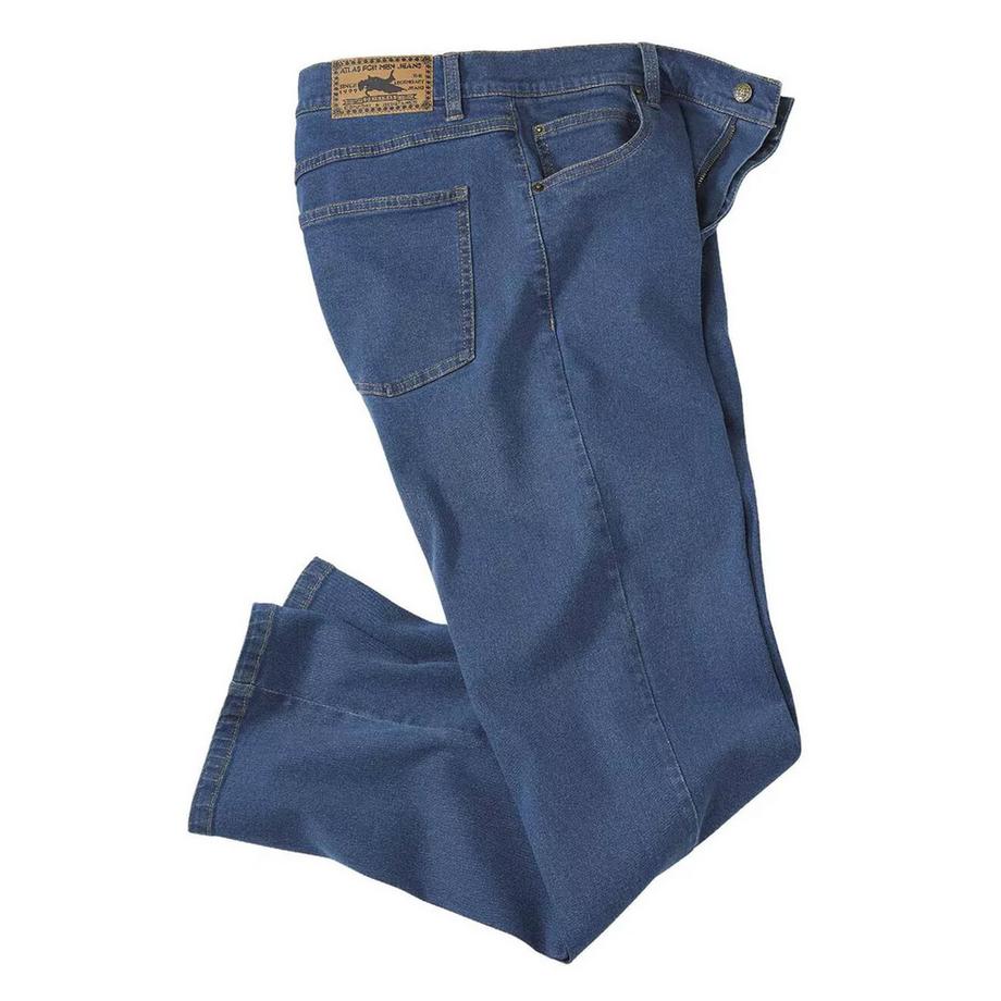 Atlas For Men Jean Coupe Régulière Jambe Droite  