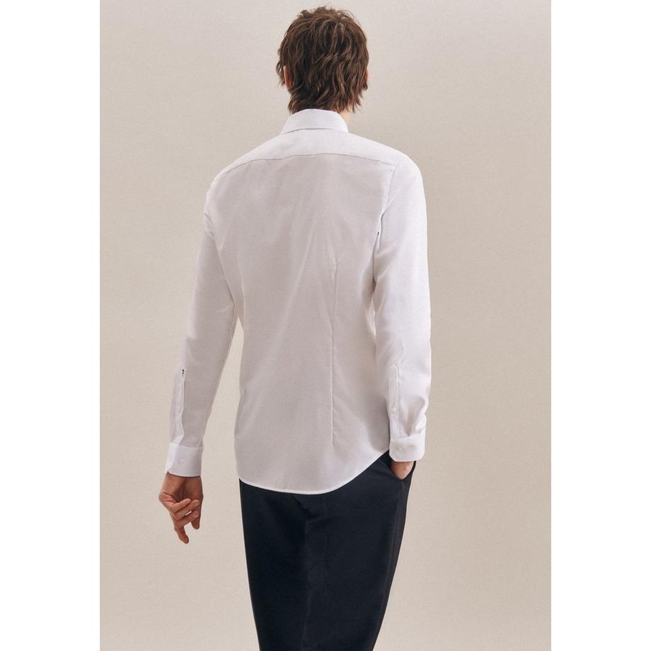 Seidensticker  Business Hemd Slim Fit Langarm Uni 