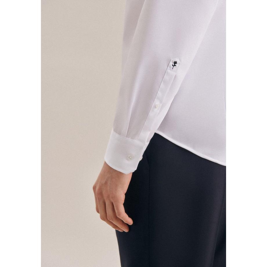 Seidensticker  Business Hemd Slim Fit Langarm Uni 
