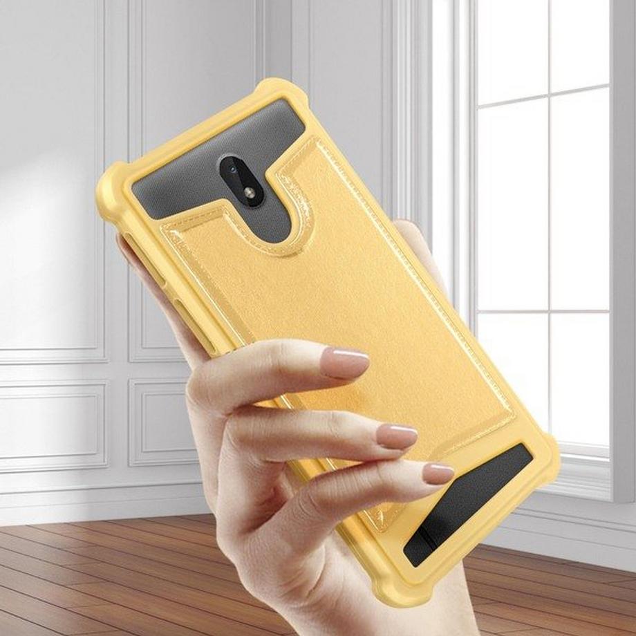 Avizar  Cover Mocca Antishock Oro 4.7" – 5.3" 