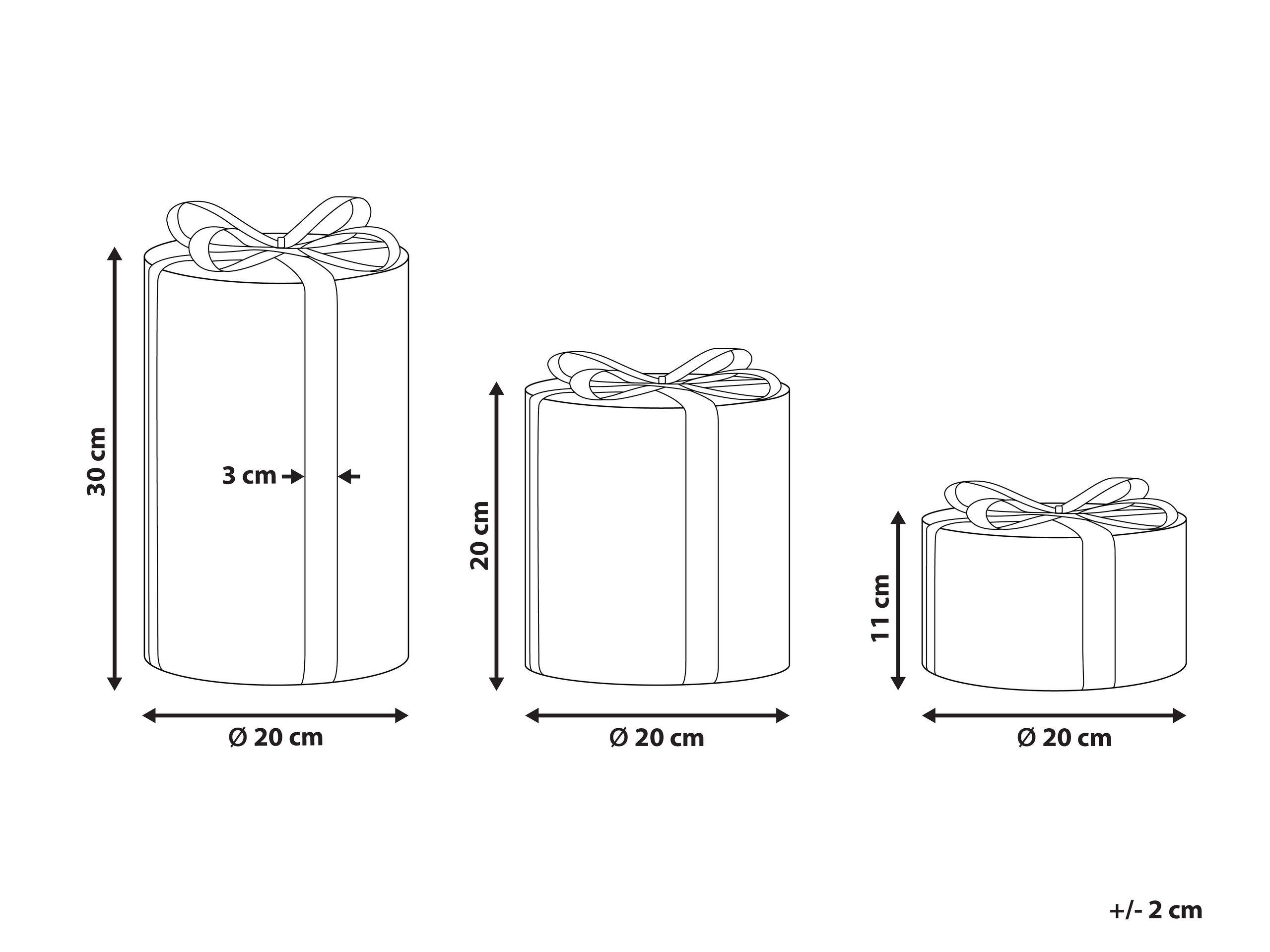 Beliani Décoration extérieure en Matière synthétique Moderne GRIMSEY  
