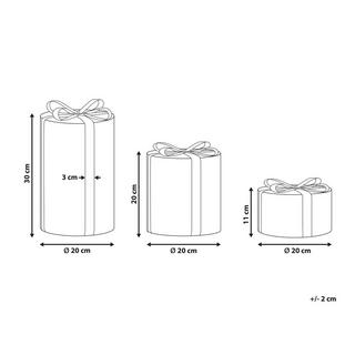 Beliani Décoration extérieure en Matière synthétique Moderne GRIMSEY  