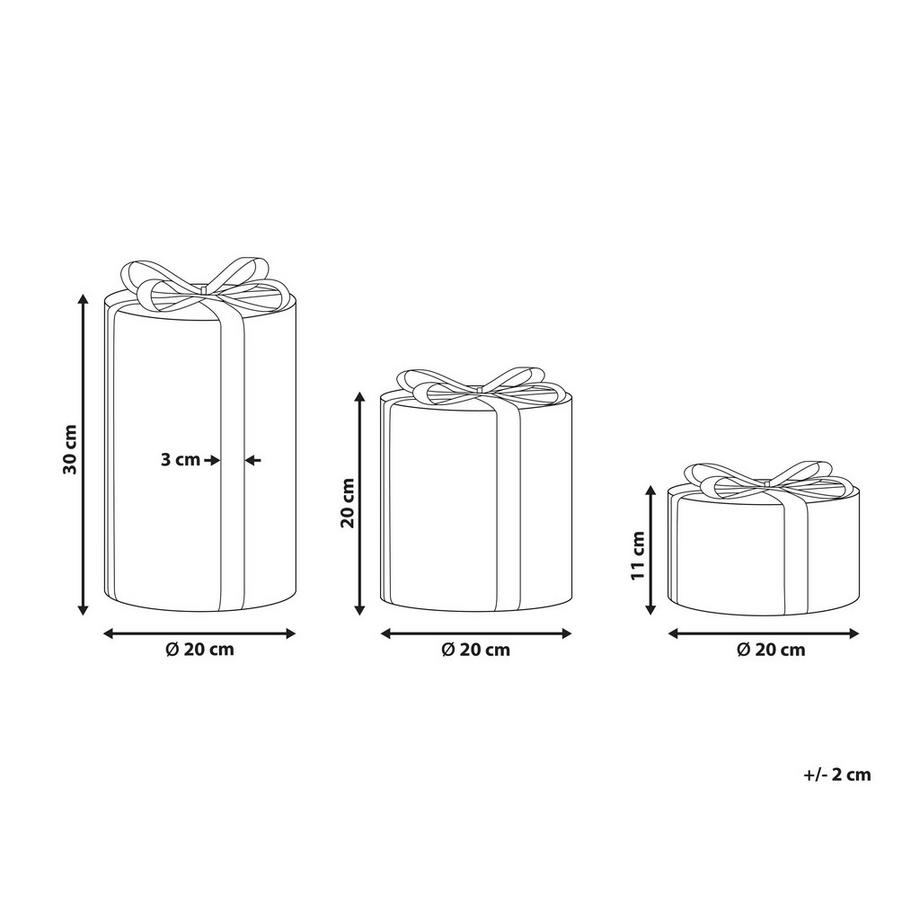 Beliani Gartendekoration aus Kunststoff Modern GRIMSEY  