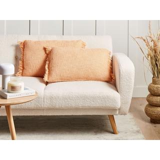 Beliani Lot de 2 coussins en Coton Moderne TANSY  