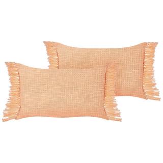 Beliani Lot de 2 coussins en Coton Moderne TANSY  