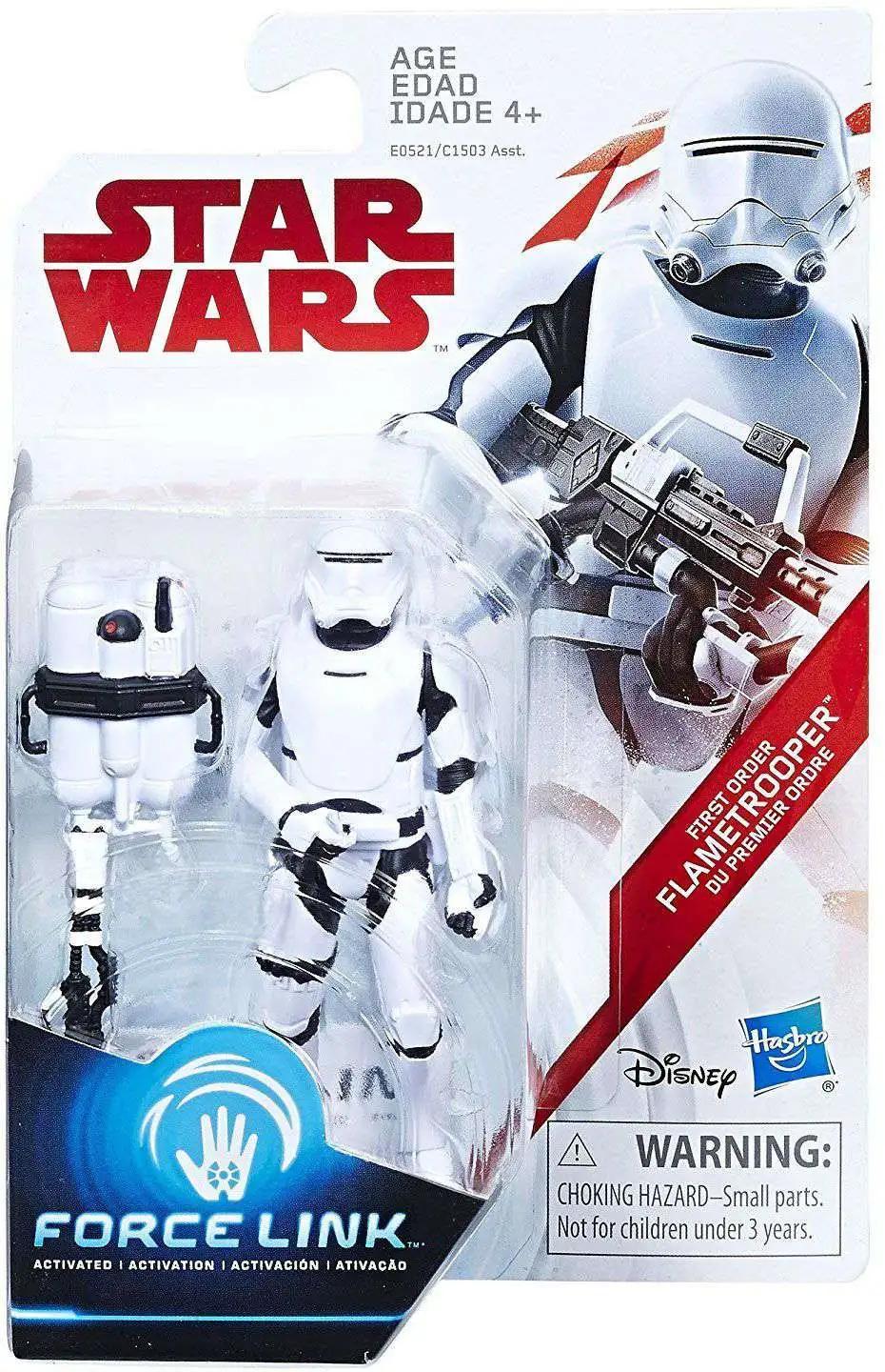 Hasbro  Star Wars The Last Jedi Force Link First Order Flametrooper Exclusive Action Figure [Firing Pose] 