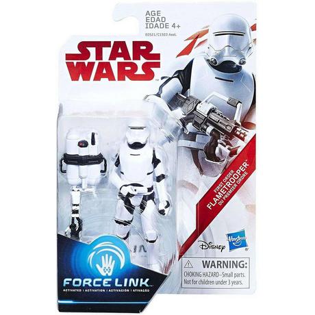 Hasbro  Star Wars The Last Jedi Force Link First Order Flametrooper Exclusive Action Figure [Firing Pose] 