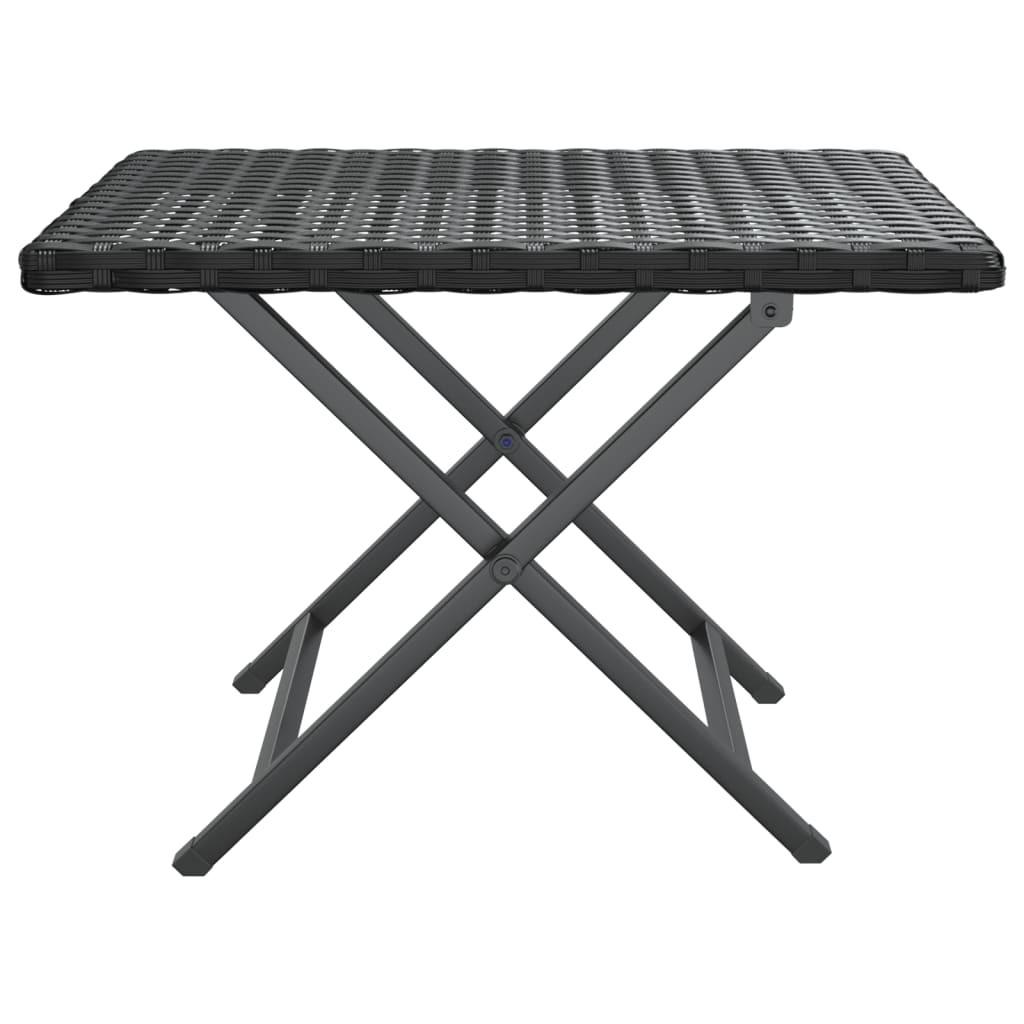 VidaXL Table pliante rotin synthétique  