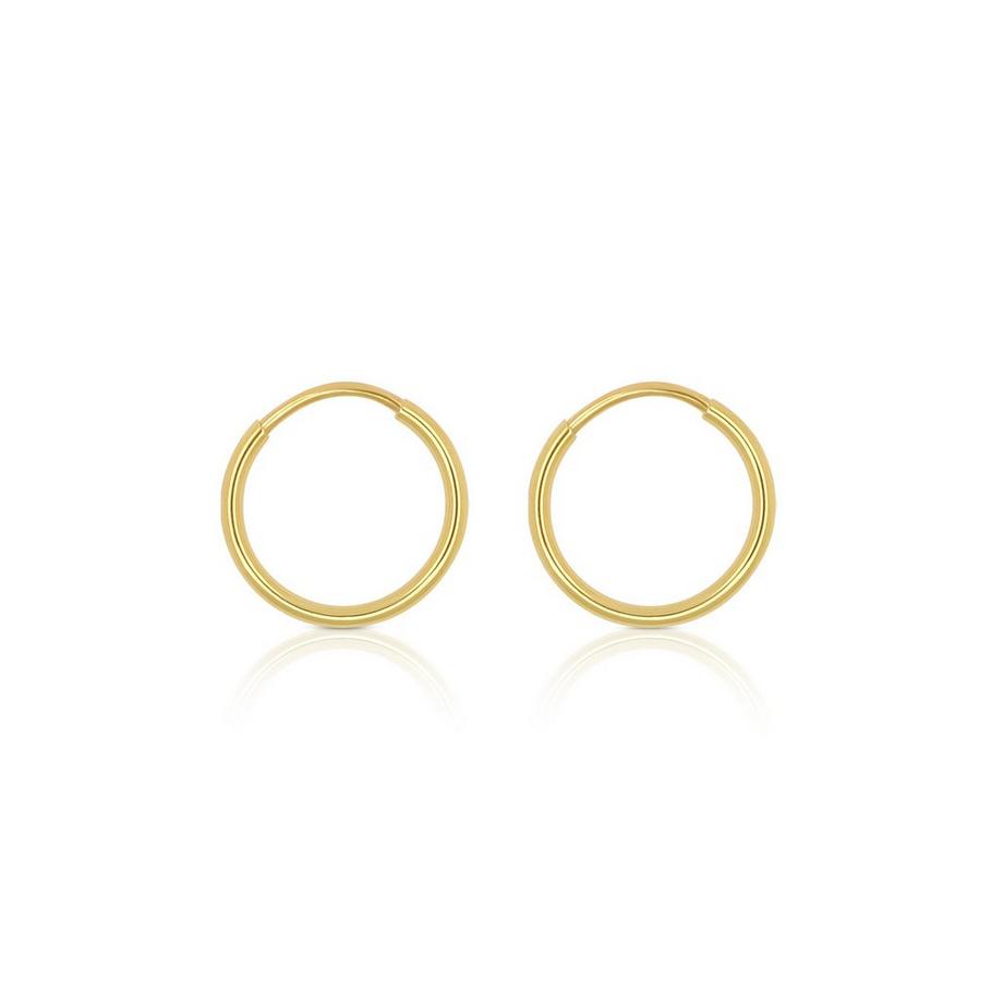 Creolen Gelbgold 750 Runddraht 13mm