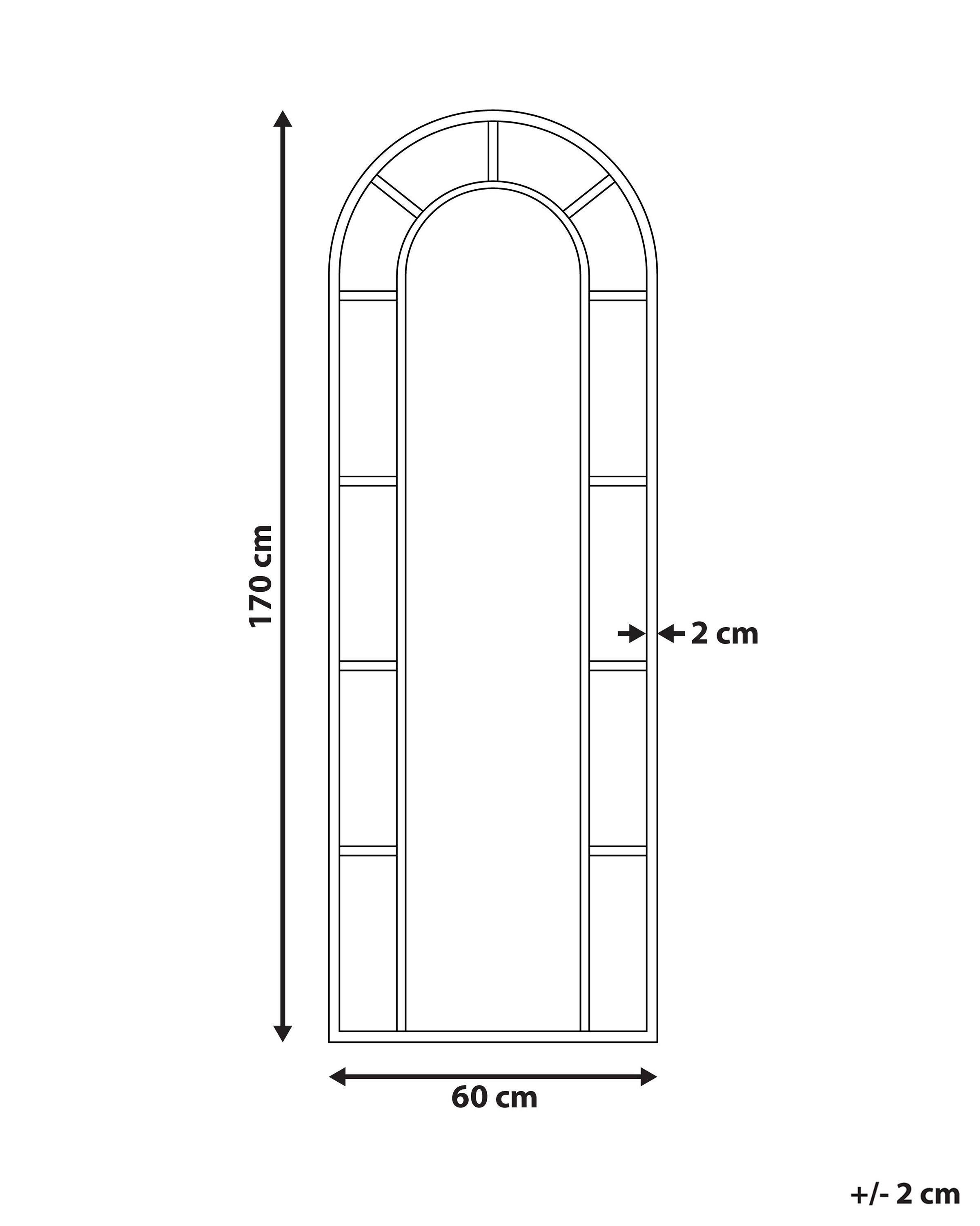 Beliani Miroir en Métal Glamour CROSSES  