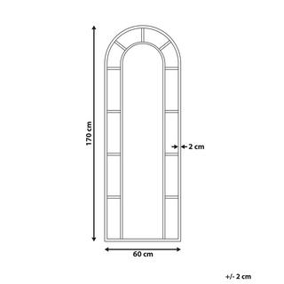 Beliani Specchio en Ferro Glamour CROSSES  