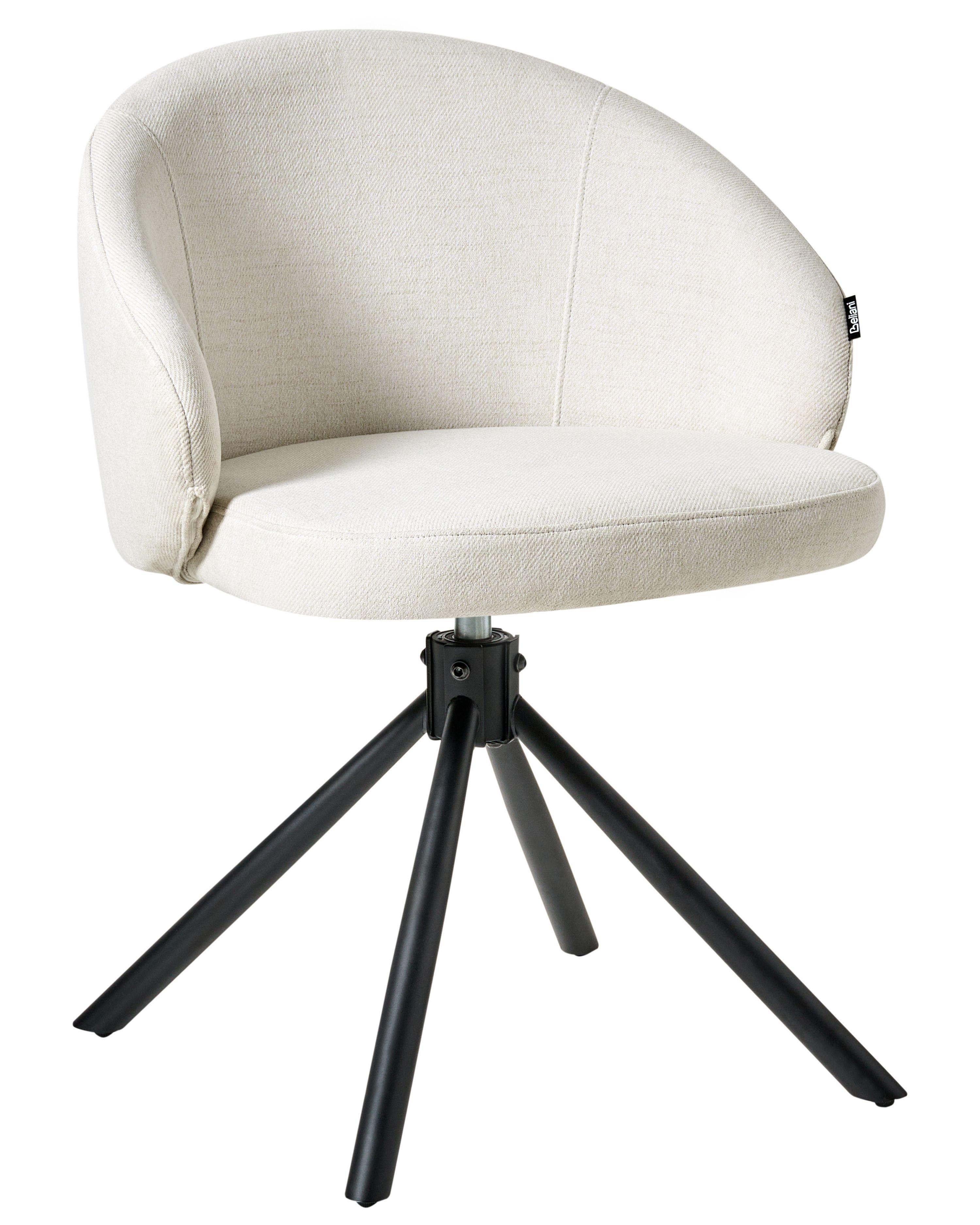 Beliani Set di 2 sedie da pranzo en Tessuto Classico OVALO  