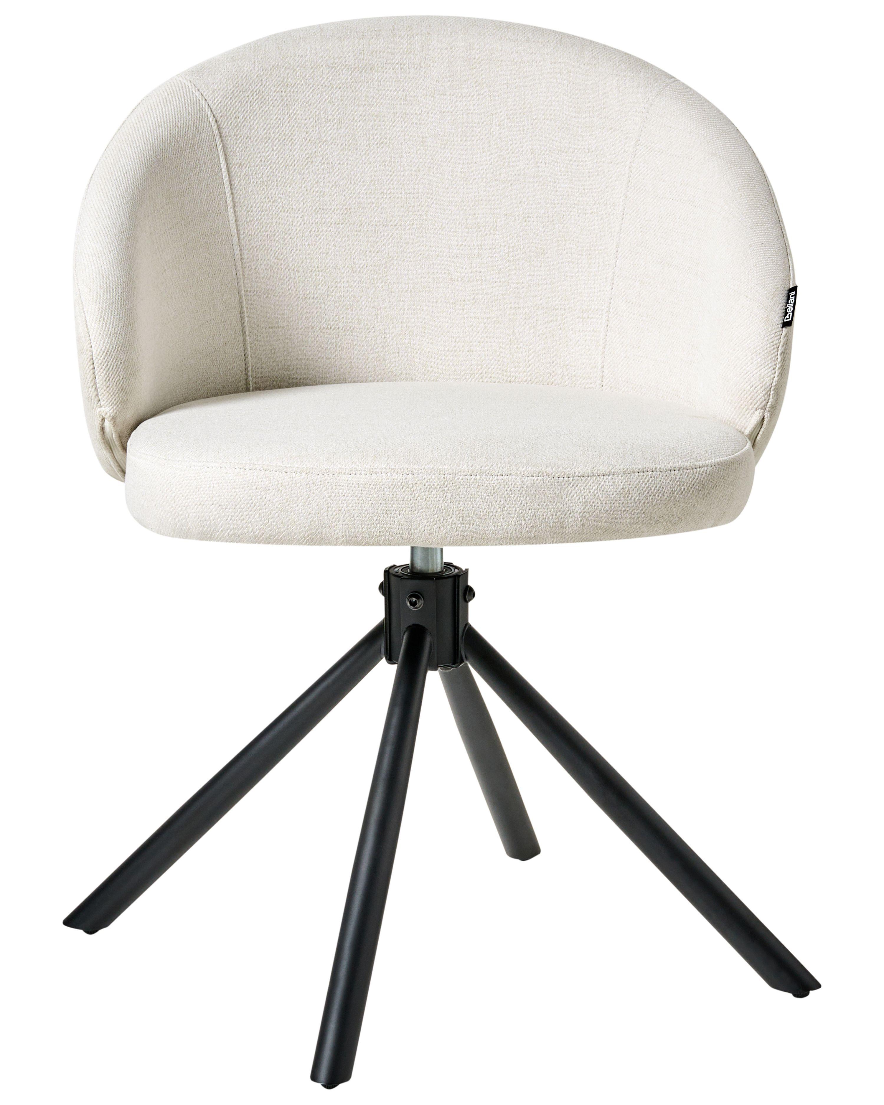 Beliani Set di 2 sedie da pranzo en Tessuto Classico OVALO  