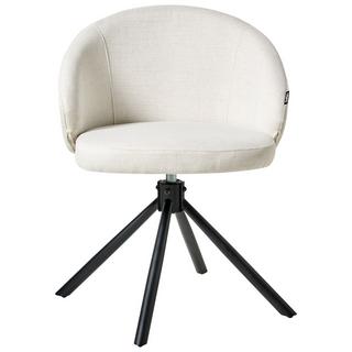 Beliani Set di 2 sedie da pranzo en Tessuto Classico OVALO  