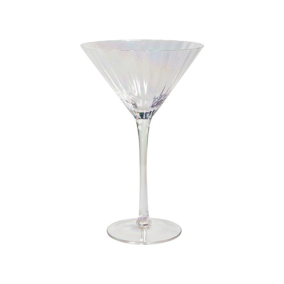 Beliani Martini Gläser im 4er Set aus Glas Retro MORGANITE  