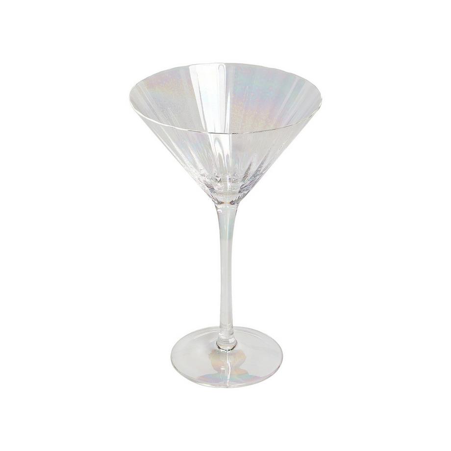 Beliani Martini Gläser im 4er Set aus Glas Retro MORGANITE  