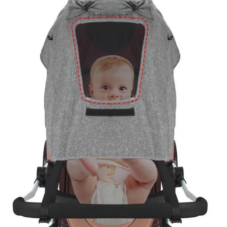 KAMA  Kinderwagen Sonnensegel mit Fenster 
