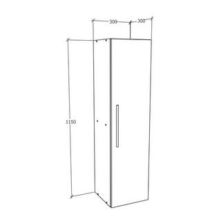 VCM Holzregal hängend | platzsparendes Regal | Maße: H.115x B. 30 x T. 30cm| Elegantes Regal hängend | Aufbewahrungsregal | Bücherregal | Wandboard -  