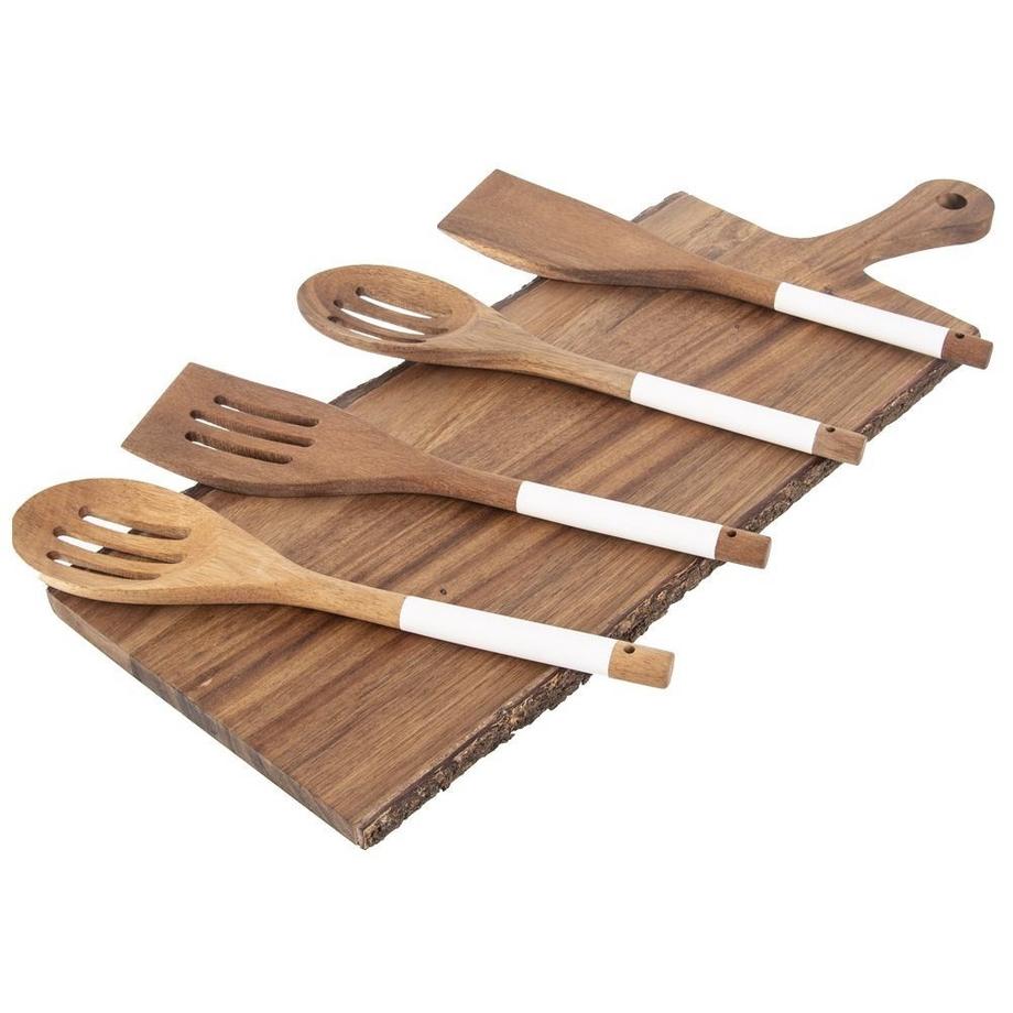 Orion  Cuillère traditionnelle en bois d'acacia pour cuisiner et servir 