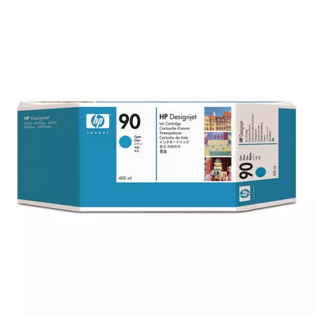 Hewlett-Packard – HP Tintenpatrone 90 cyan C5061A DesignJet 4000 400ml, One Size