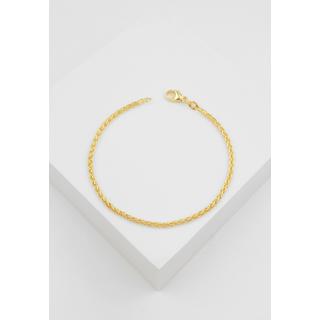 MUAU Schmuck  Bracelet Zopf Gelbgold 750, 2.5mm, 19cm 