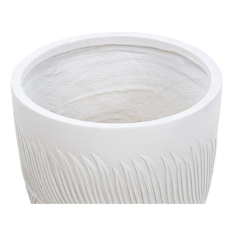 Beliani Blumenkübel aus Lehm-Faser-Mischung Klassisch FTERO  