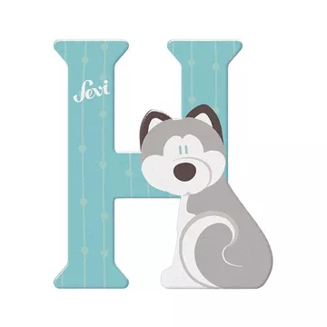 Buchstaben Tiere H - Husky