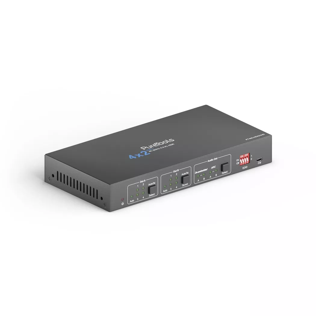 PureTools -  PT-MA-HD42UHD Video-Switch HDMI, Schwarz