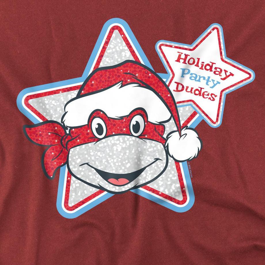 TEENAGE MUTANT NINJA TURTLE  Holiday Party Dudes T-Shirt  Weihnachtliches Design 