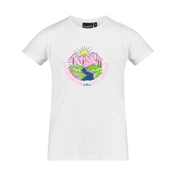 t-shirt da bambina in cotone