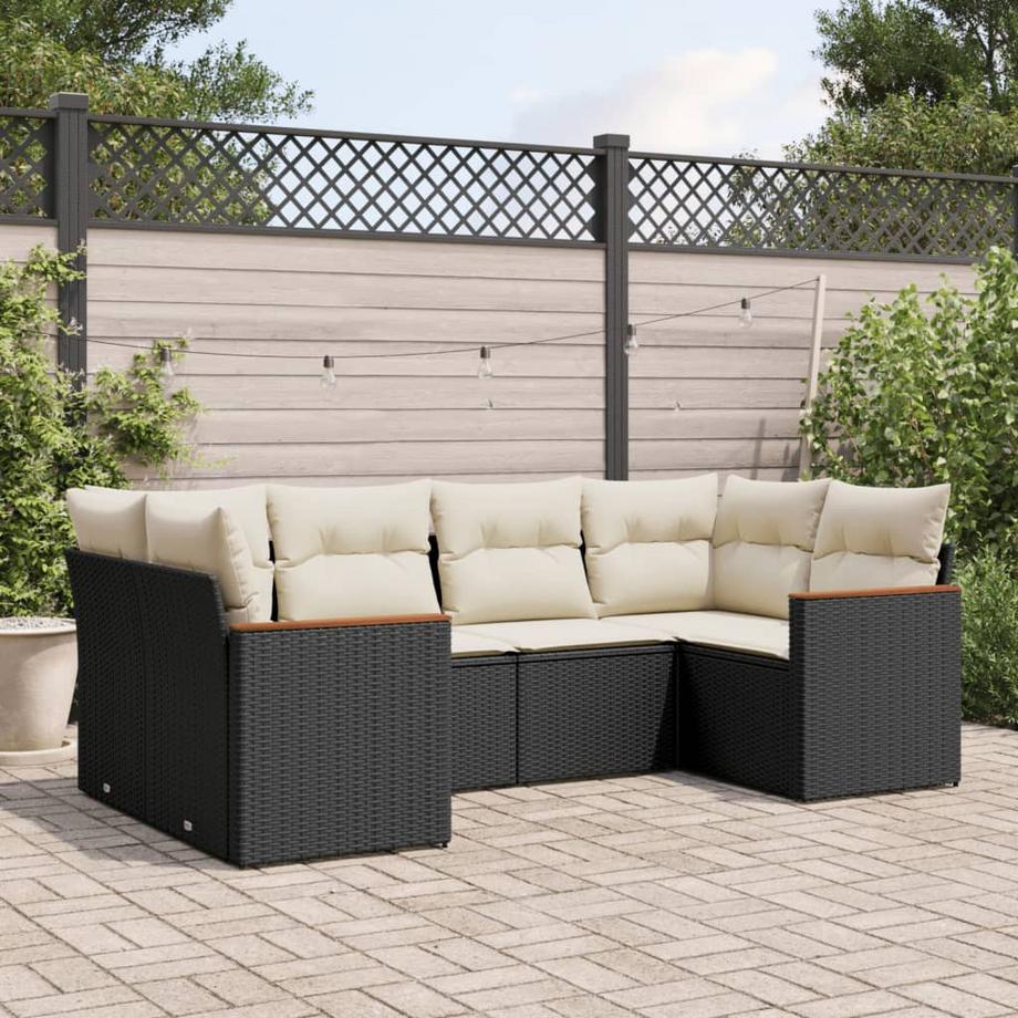 VidaXL set divano da giardino Polirattan  