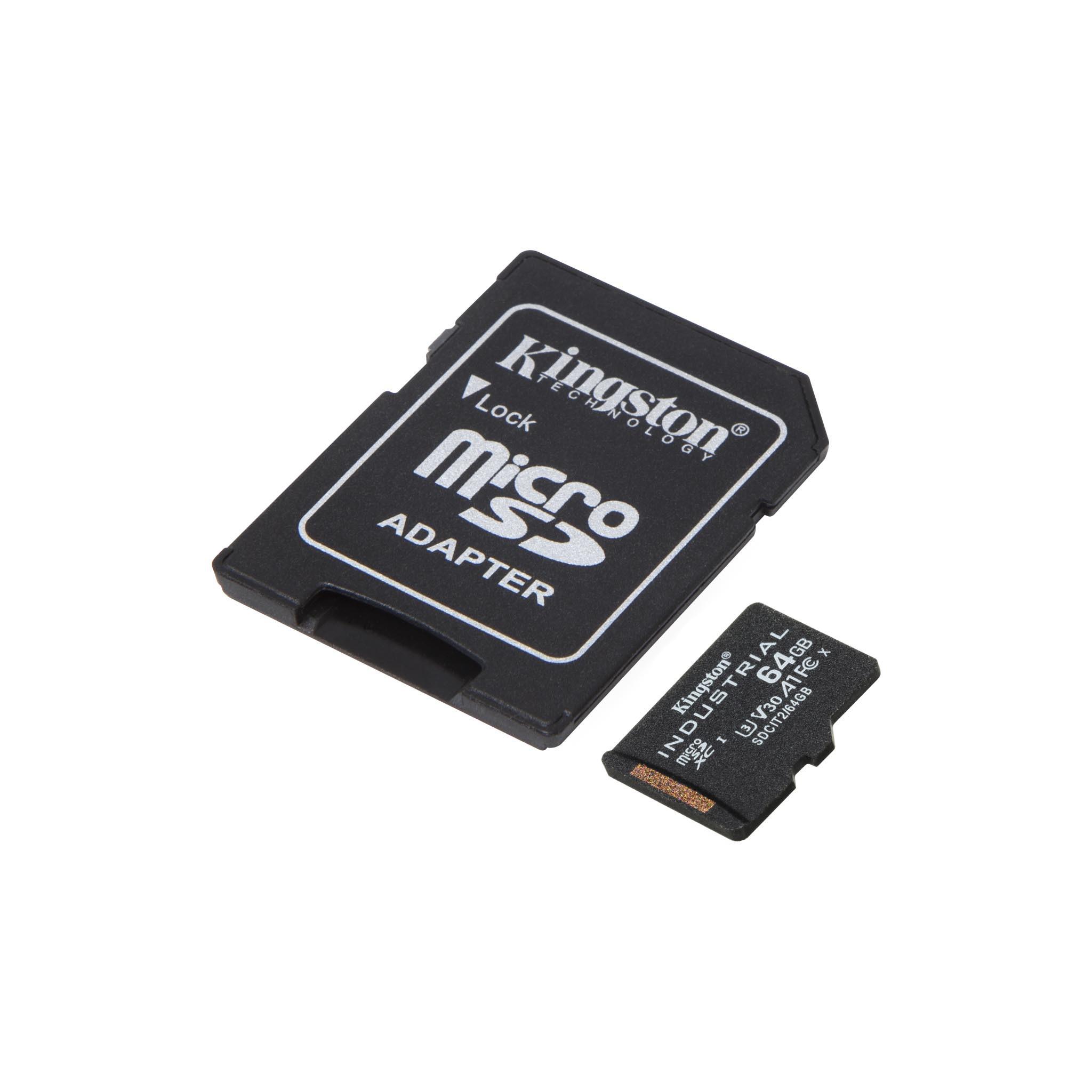 Kingston  Kingston Technology Industrial 64 GB MicroSDXC UHS-I Classe 10 